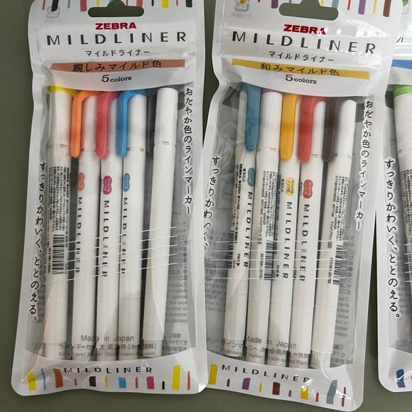 Zebra Mildliner Limited Edition Pack of 5 - Picture 2 of 10